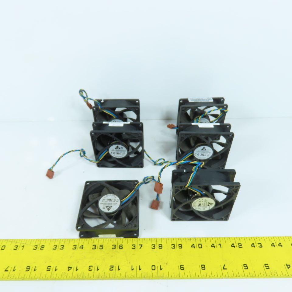 Delta AFB0812SH-9N07 Computer Cabinet Electronics Cooling Fan 12VDC Lot Of 6