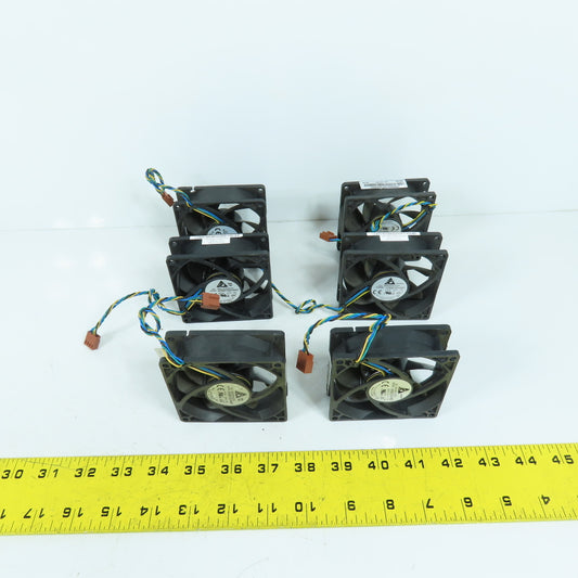 Delta AFB0812SH-9N07 Computer Cabinet Electronics Cooling Fan 12VDC Lot Of 6