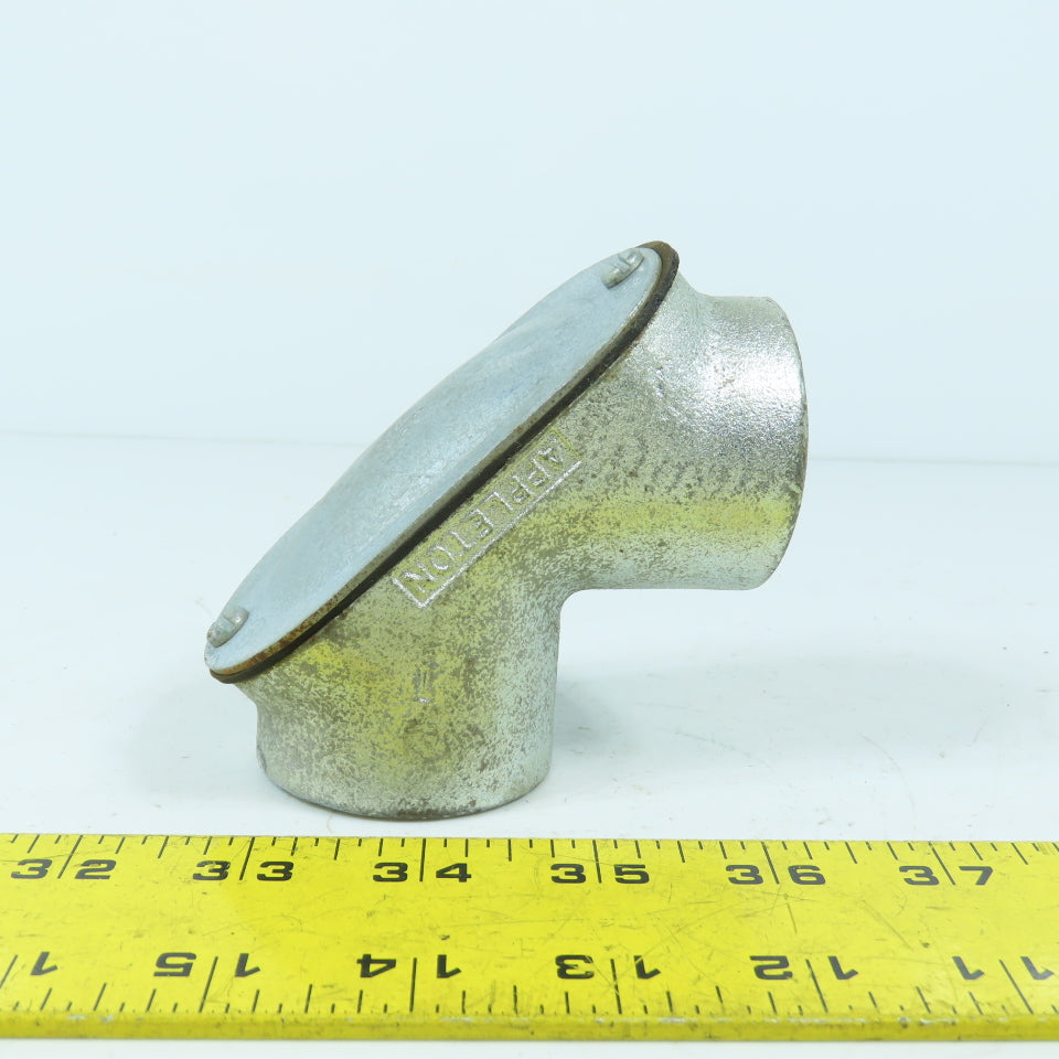 Appleton 1-1/4" x 1-1/4" Rigid Pull Elbow 90° W/ Cober & Gasket