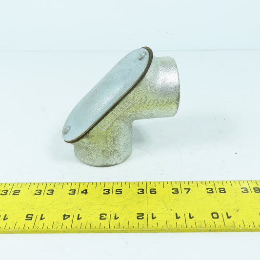 Appleton 1-1/4" x 1-1/4" Rigid Pull Elbow 90° W/ Cober & Gasket