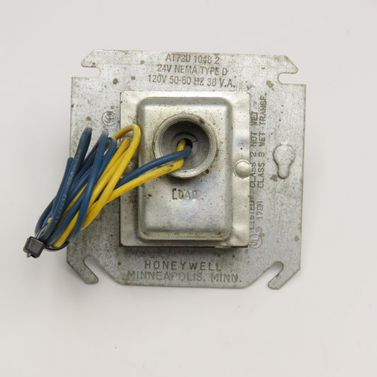 Honeywell AT72D 1048 2 120V 50/60Hz Transformer 24V Secondary 38VA