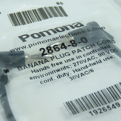Pomona 2864-8-0 Banana Plug Patch Cord 270VAC 90VDC Lot Of 4
