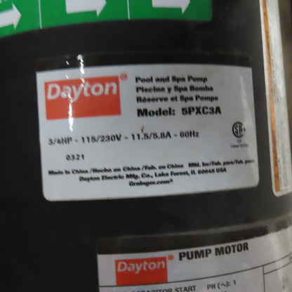 Dayton 5PXC3A 1200 Ltr. IBC Tote Storage Rack And Pump 3/4Hp 115/230V 1Ph
