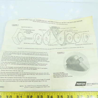 Norton 4200-21 Positive Retention Slip-Lok System For Weld Helmet
