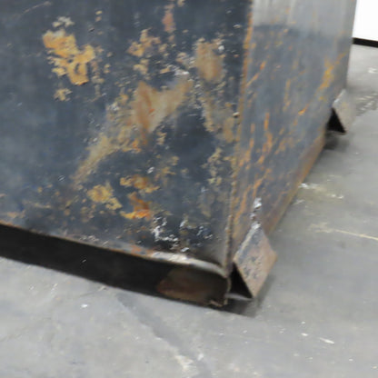 39" x 40" x 33" Deep Steel Storage Container Box Tote 36" Tall W/ Fork Pockets