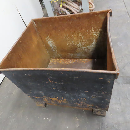 39" x 40" x 33" Deep Steel Storage Container Box Tote 36" Tall W/ Fork Pockets