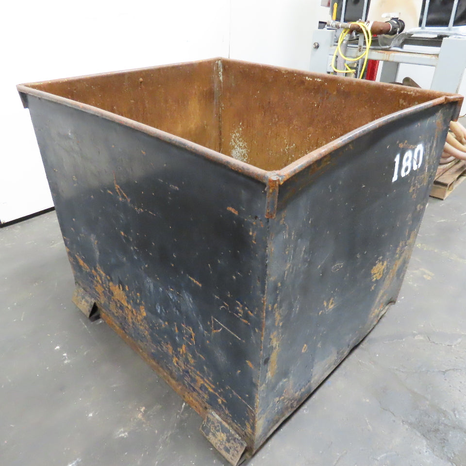 39" x 40" x 33" Deep Steel Storage Container Box Tote 36" Tall W/ Fork Pockets