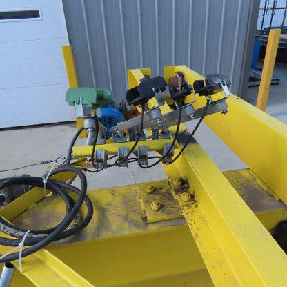 PWI 1 Ton Underhung Bridge Crane 50' Span 56' Extended Travel Powered End Trucks