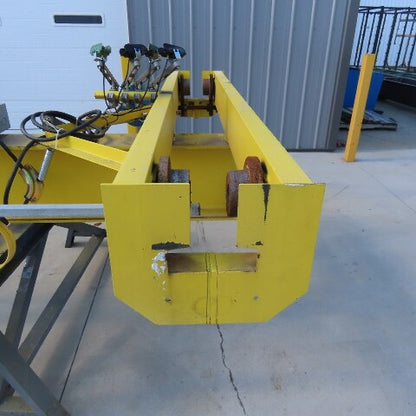 PWI 1 Ton Underhung Bridge Crane 50' Span 56' Extended Travel Powered End Trucks