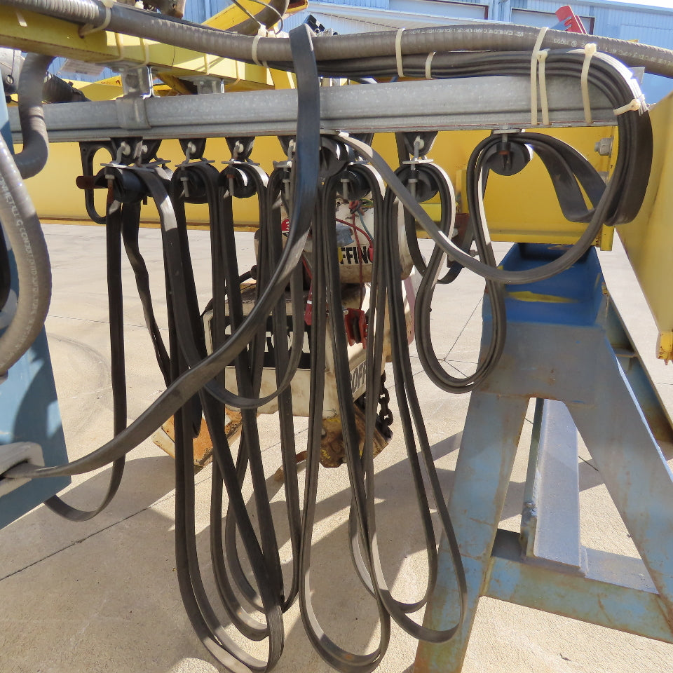 MHE 3 Ton Top Running Bridge Crane 30' Span 12' Lift 10FPM Hoist 78FPM Travel