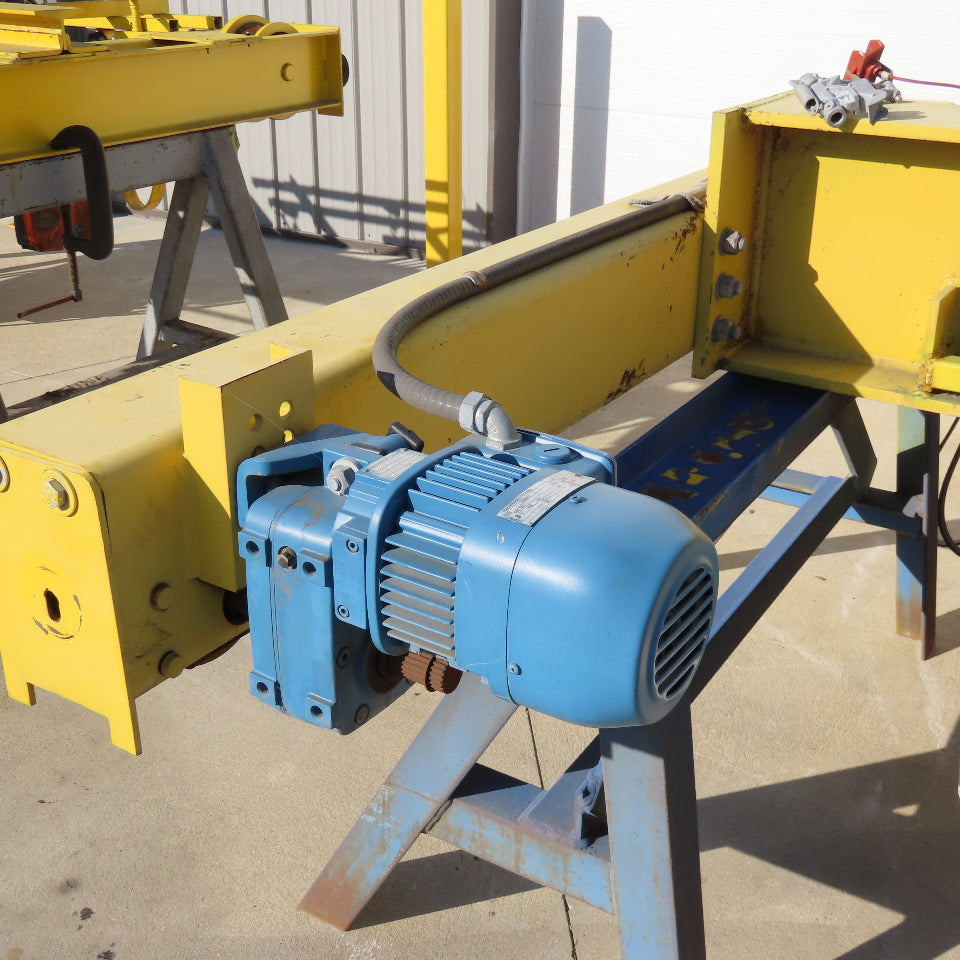 MHE 3 Ton Top Running Bridge Crane 30' Span 12' Lift 10FPM Hoist 78FPM Travel