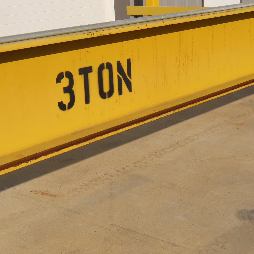 MHE 3 Ton Top Running Bridge Crane 30' Span 12' Lift 10FPM Hoist 78FPM Travel