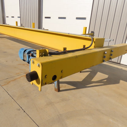MHE 3 Ton Top Running Bridge Crane 30' Span 12' Lift 10FPM Hoist 78FPM Travel