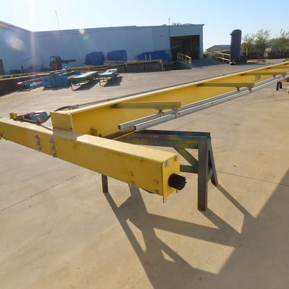 MHE 3 Ton Top Running Bridge Crane 30' Span 12' Lift 10FPM Hoist 78FPM Travel