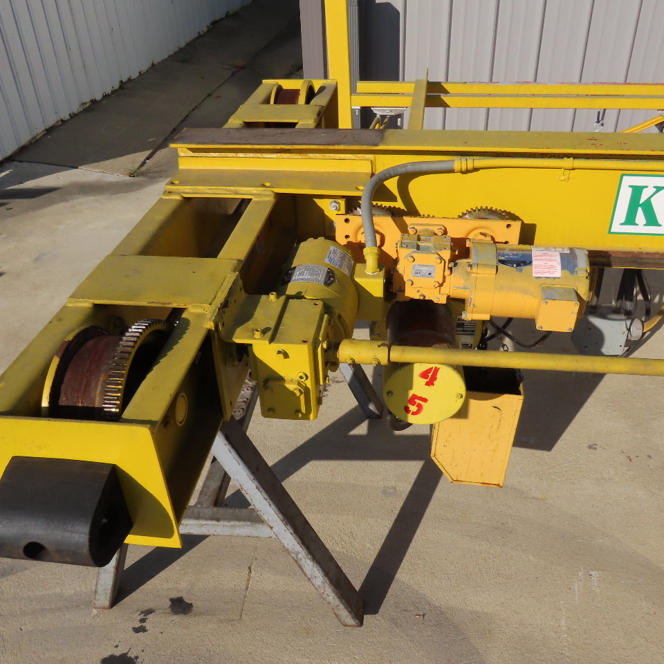 Kelly 2 Ton Top Running Bridge Crane Powered Trolley Hoist 74" Travel 9' Span