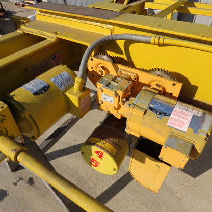 Kelly 2 Ton Top Running Bridge Crane Powered Trolley Hoist 74" Travel 9' Span