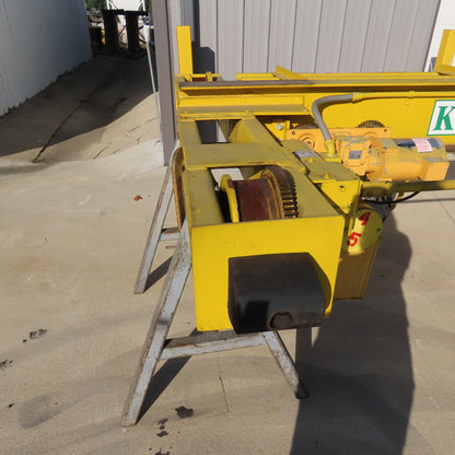 Kelly 2 Ton Top Running Bridge Crane Powered Trolley Hoist 74" Travel 9' Span