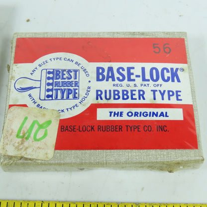 Base-Lock No. 56 F-13 Rubber Type Figure Font Stamps Lot Of 3
