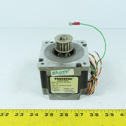 Pacific Scientific N31HRFL-LNK-NS-00 Powerpac 1.8° Step Motor 65VDC 125W 1500RPM