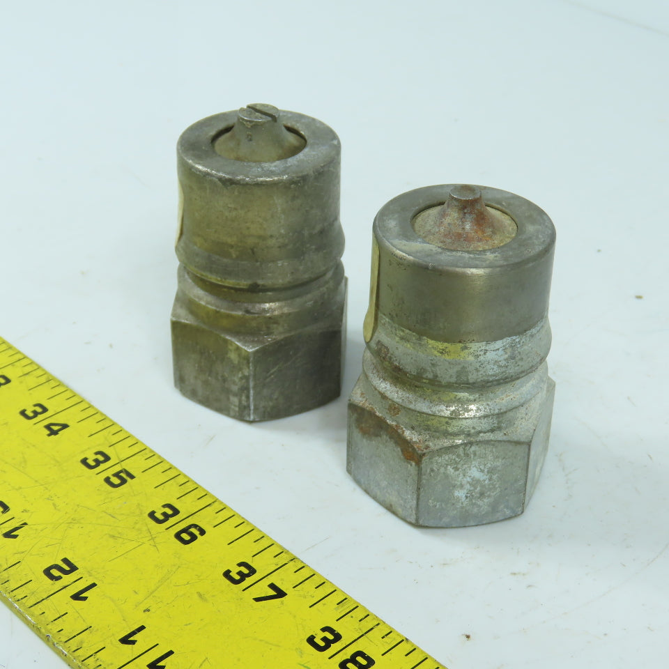 Hansen 8-K36 1" Hydraulic Quick Coupling Nipple 2000PSI Lot Of 2