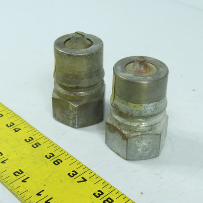 Hansen 8-K36 1" Hydraulic Quick Coupling Nipple 2000PSI Lot Of 2