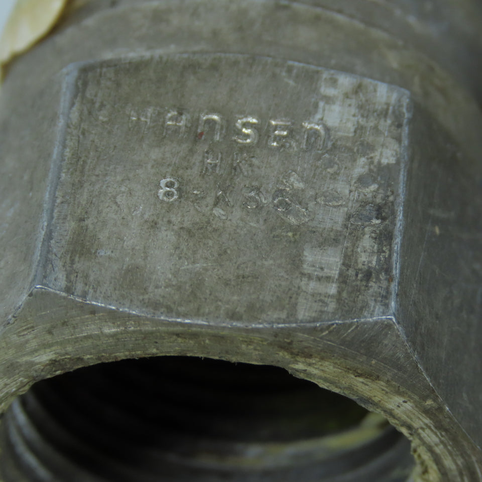 Hansen 8-K36 1" Hydraulic Quick Coupling Nipple 2000PSI Lot Of 2