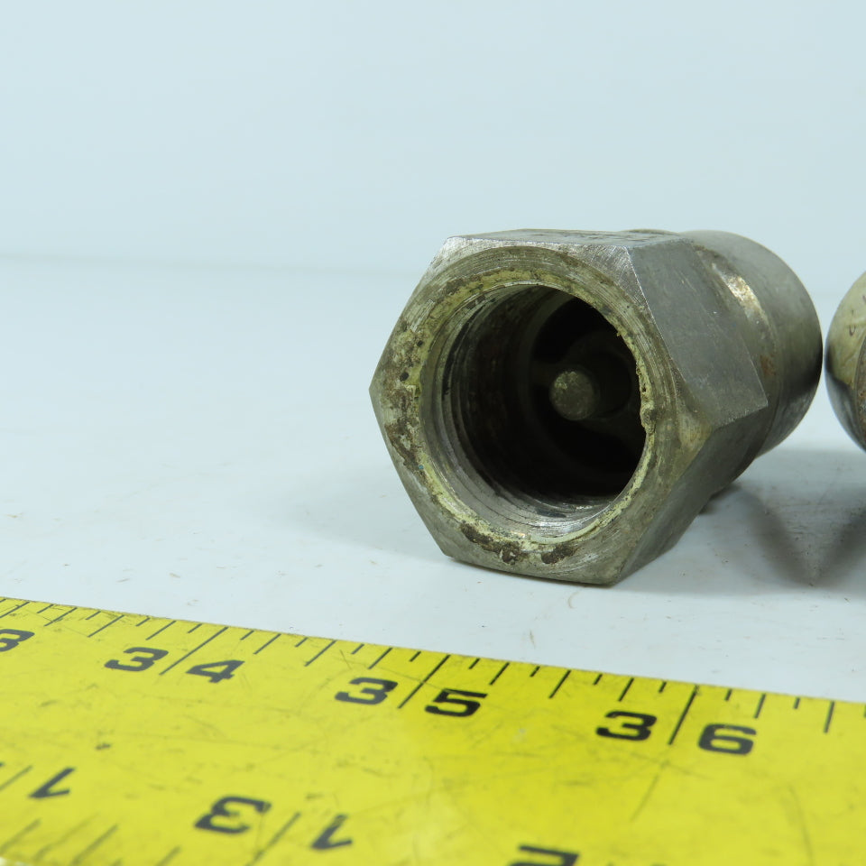 Hansen 8-K36 1" Hydraulic Quick Coupling Nipple 2000PSI Lot Of 2