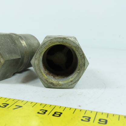 Hansen 8-K36 1" Hydraulic Quick Coupling Nipple 2000PSI Lot Of 2