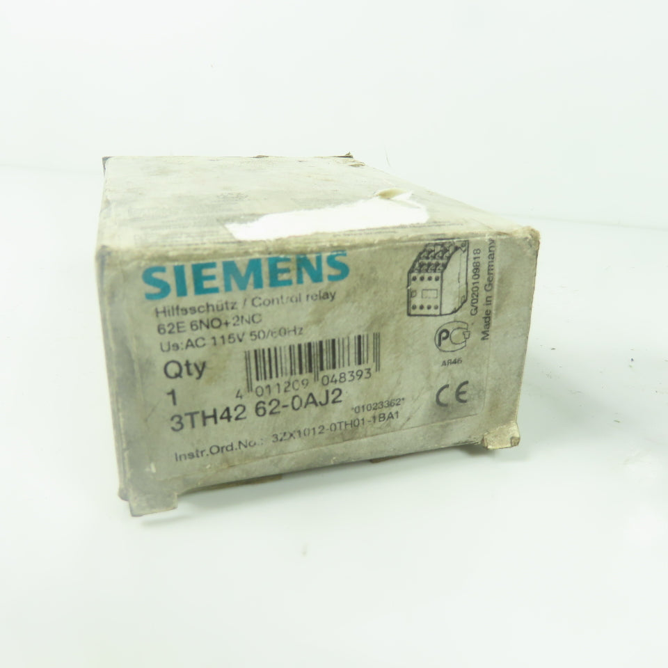 Siemens 3TH4262-0AJ2 Contactor Control Relay 115V Coil NEW