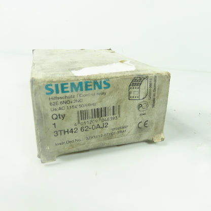 Siemens 3TH4262-0AJ2 Contactor Control Relay 115V Coil NEW