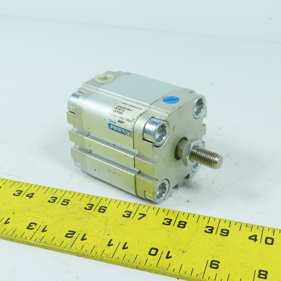 Festo AEVU-40-25-A-PA Spring Return Pneumatic Air Cylinder 40mm Bore 25mm Stroke