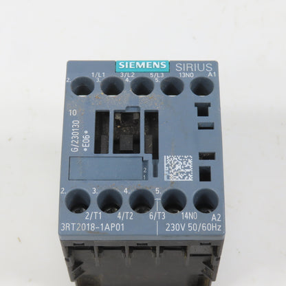 Siemens 3RT2018-1AP01 Sirius 16A 10HP AC Contactor 230V Coil