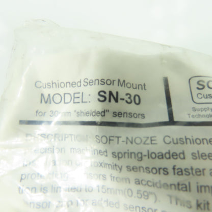 Soft-Noze SN-30 Cushioned Sensor Mount M30 x 1.5