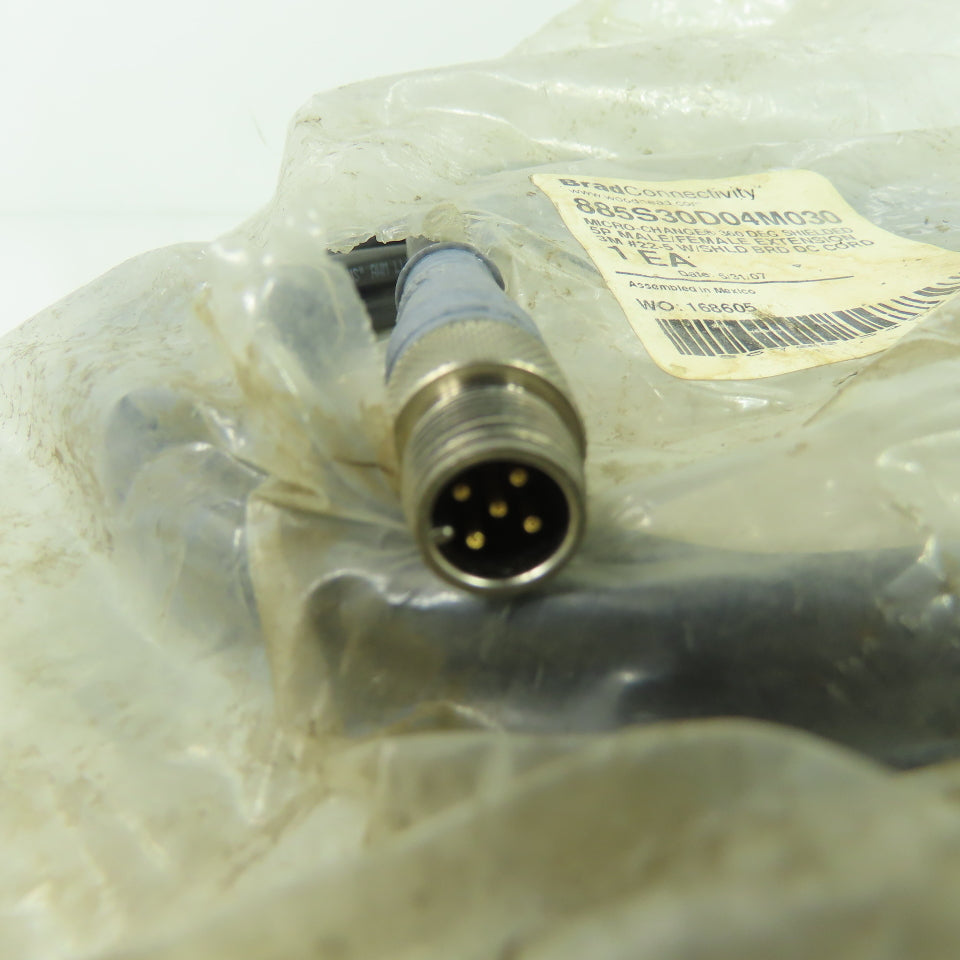 Brad Connectivity 885S30D04M030 Micro-Change 5P Male/Female Cordset Cable