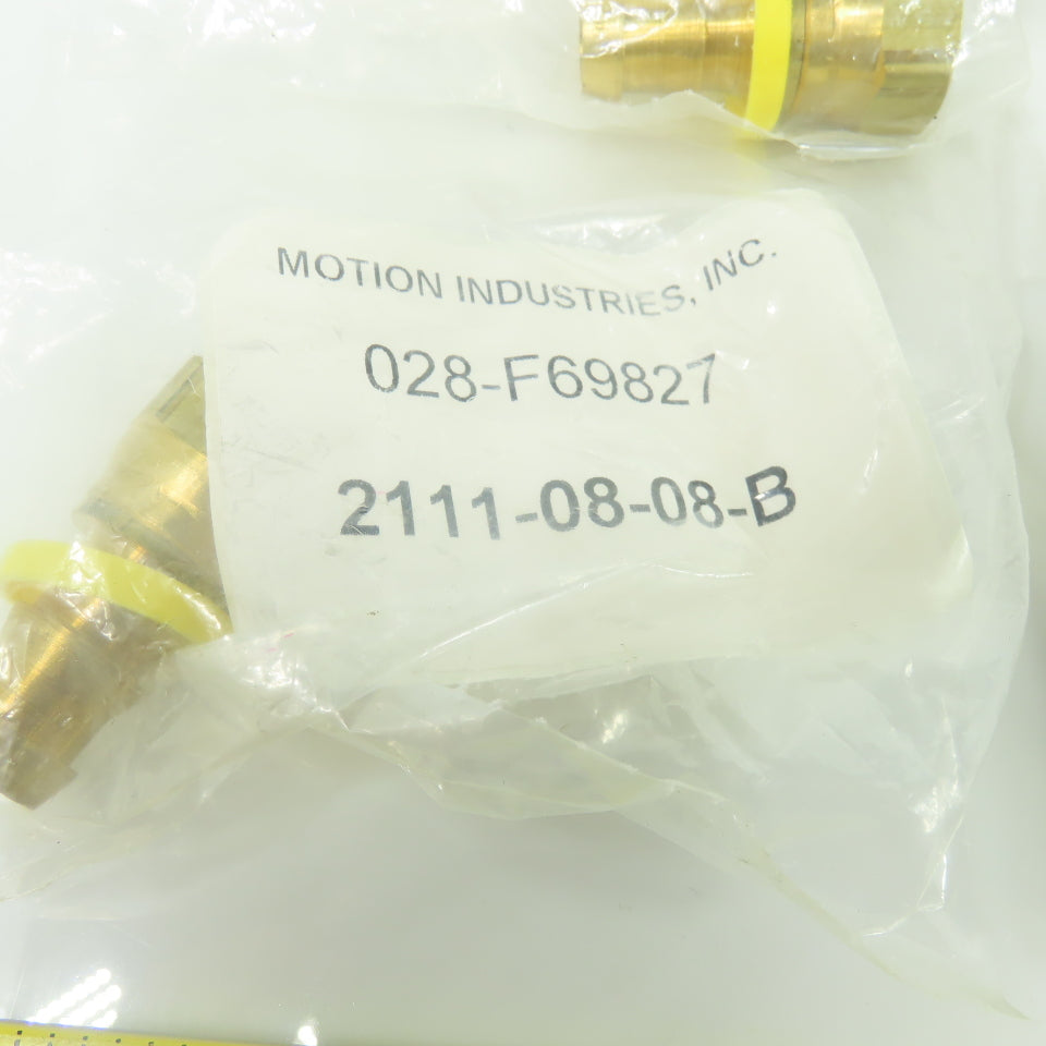 Motion Industries 2111-08-08-B Barbed To JIC Straight Hose Fitting 1/2"ID Lot/9