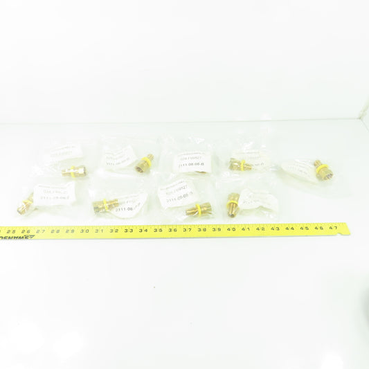 Motion Industries 2111-08-08-B Barbed To JIC Straight Hose Fitting 1/2"ID Lot/9