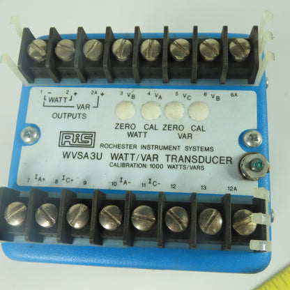 RIS WVSA3U 1000 Watt/Var Transducer 90-150VAC 0-5A Input