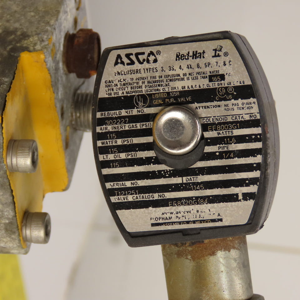 Tufline SC941B4 1" Stainless Steel Air Actuated Valve 440PSI QS0350.U04STACW