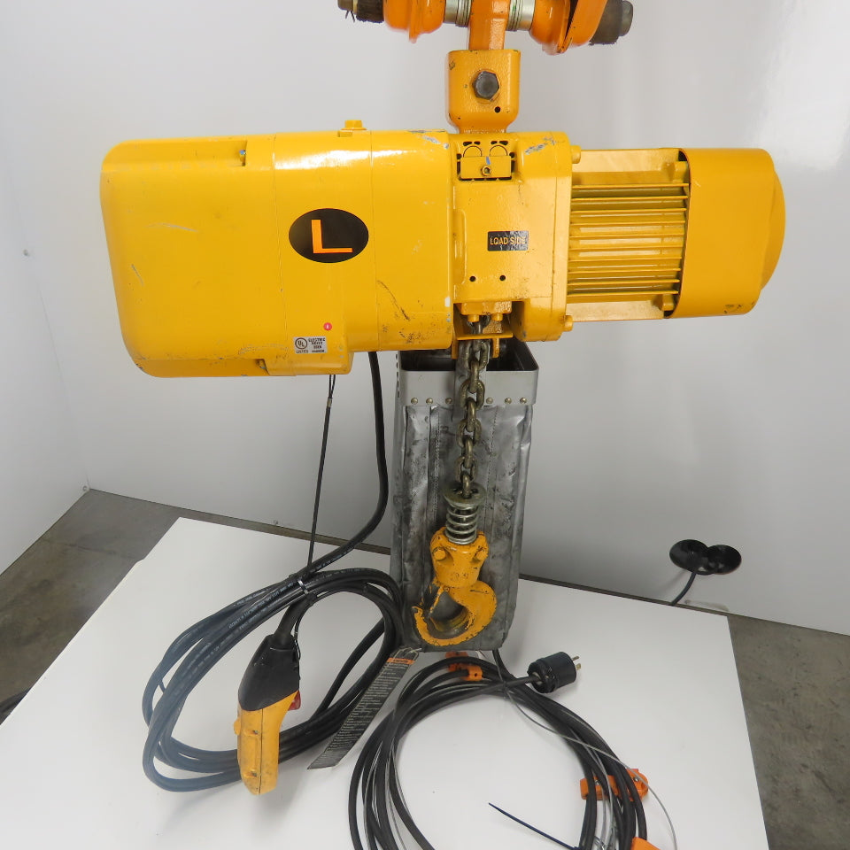 Harrington NER020LD 2 Ton 4000LB Electric Chain Hoist 20'Lift 2.5-14FPM 230/460V