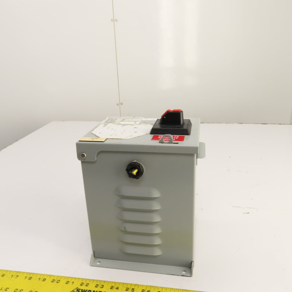 Daykin MDGTC-13 750VA Transformer Disconnect Pri 480V 1.7A Sec 120V 6.3A 1PH