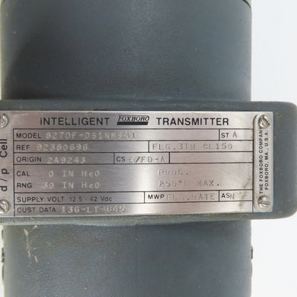 Foxboro 827DF-DS1NMSA1 3" Class 150 Flange Mount Intelligent Transmitter
