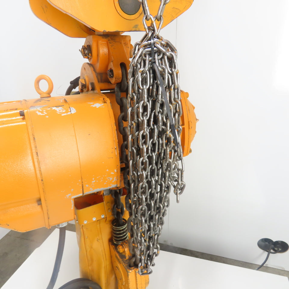Harrington ES3B-827 5 Ton 10,000LB Electric Chain Hoist 15'Lift 10.5FPM 230/460V
