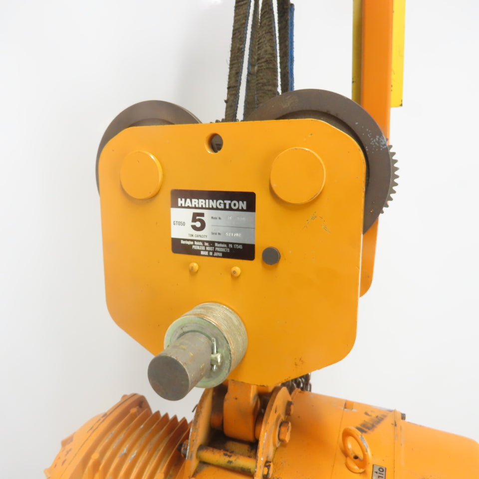 Harrington ES3B-827 5 Ton 10,000LB Electric Chain Hoist 15'Lift 10.5FPM 230/460V