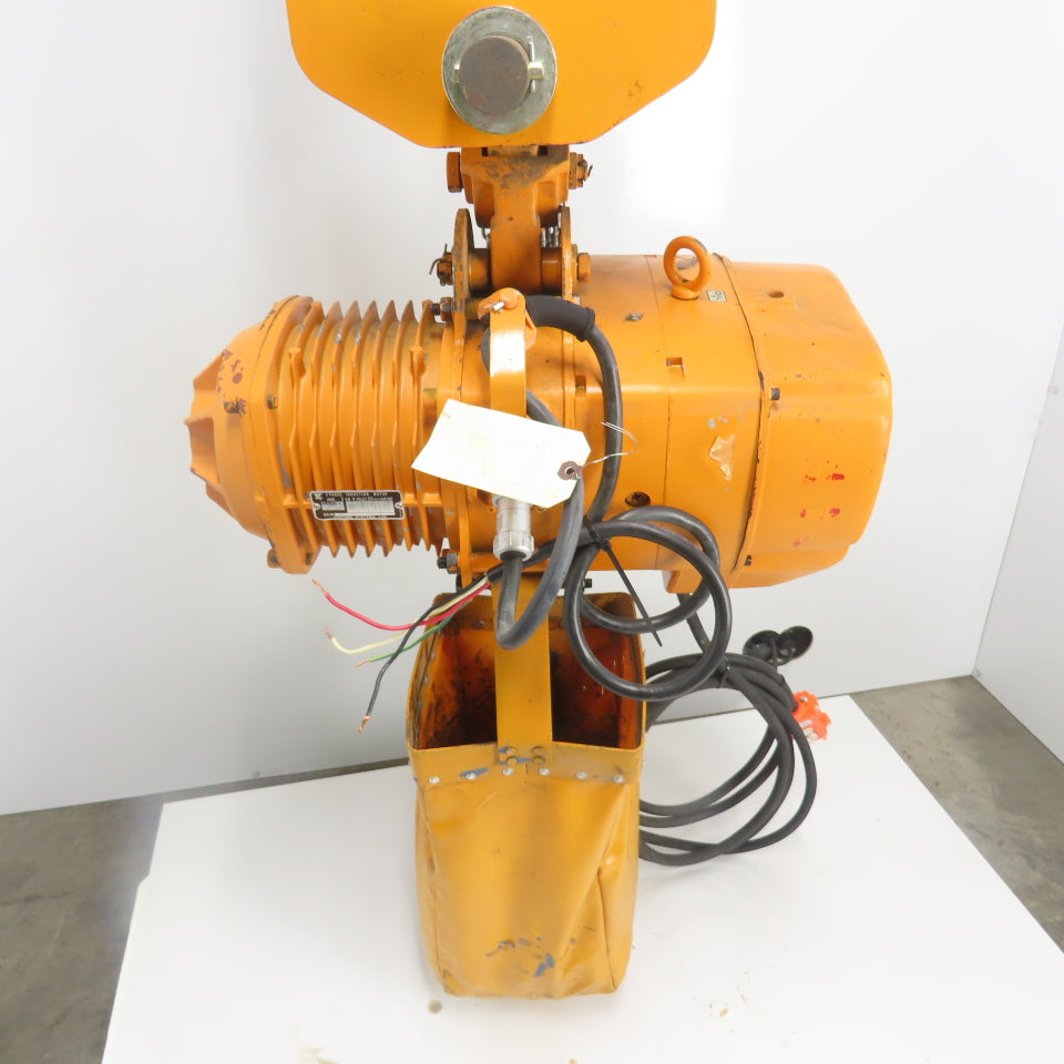Harrington ES3B-827 5 Ton 10,000LB Electric Chain Hoist 15'Lift 10.5FPM 230/460V