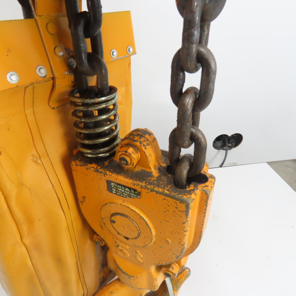 Harrington ES3B-827 5 Ton 10,000LB Electric Chain Hoist 15'Lift 10.5FPM 230/460V