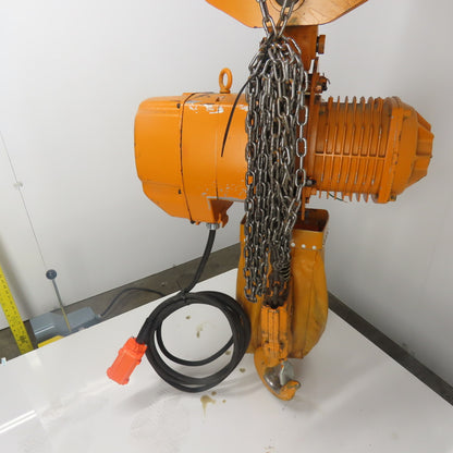 Harrington ES3B-827 5 Ton 10,000LB Electric Chain Hoist 15'Lift 10.5FPM 230/460V