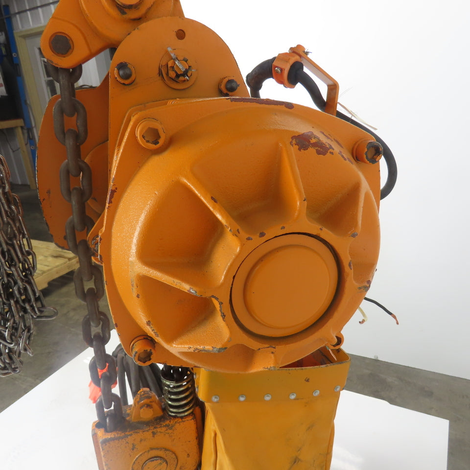 Harrington ES3B-827 5 Ton 10,000LB Electric Chain Hoist 15'Lift 10.5FPM 230/460V
