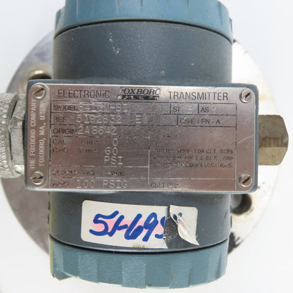 Foxboro 841GM-BI Flange Mount Electronic Transmitter Amatek DC 200
