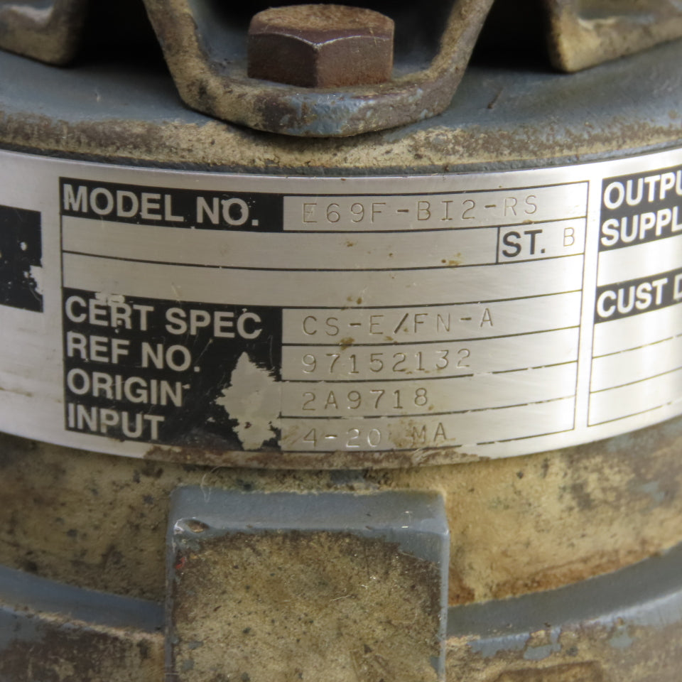 Foxboro E69F-BI2-RS Current To Air Converter 4-20Ma 3-16PSI