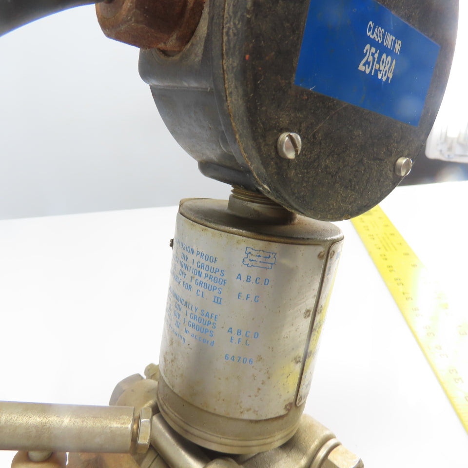 Gould PD3000-200 Flow Pressure Transmitter 30VDCW/ M4TVS Stainless Steel Valve